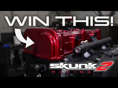 Win A Piece of Skunk2 History! RARE Skunk2 Red Magnesium K Series Valve Cover