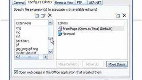 How to edit a PHP Template in Microsoft Frontpage