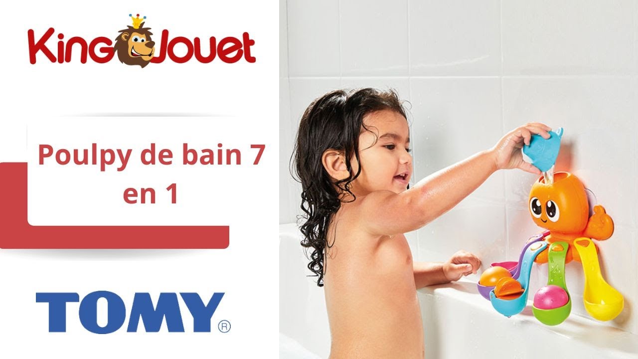 Poulpy de bain 7 en 1 Tomy : King Jouet, Jouets pour le bain Tomy - Jeux  d'éveil