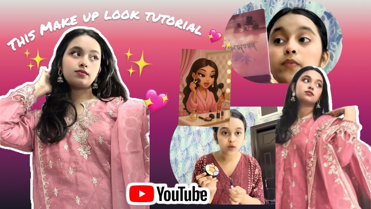Pink Makeup Look Tutorial 🩷💞‼️|Taniya Fatima😘‼️|