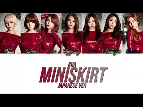 AOA (에이오에이) - Miniskirt (Japanese Ver) Kan/Rom/Eng Color Coded Lyrics