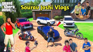 Franklin and ShinChan Stolen Sourav Joshi Vlogs Cars in GTA 5 | JNK GTA V