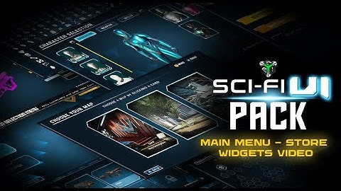 Sci-fi UI Pack - Main Menu - Store Widgets Video