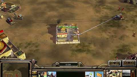 Command & Conquer Generals Zero Hour RUSH GAMEPLAY 1v1 HARD AI -- GLA TOXIN