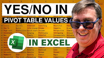 Excel - Turn Numbers into Yes/No in Excel Pivot Table | Step-by-Step Tutorial - Episode 723