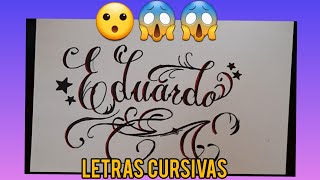 Hago el Nombre de EDUARDO en CURSIVA Art Nelson