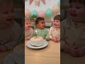 Whose Birthday Is It?! 😂 The Babies Have No Idea but Keep Singing Anyway 🎂 #Shorts
