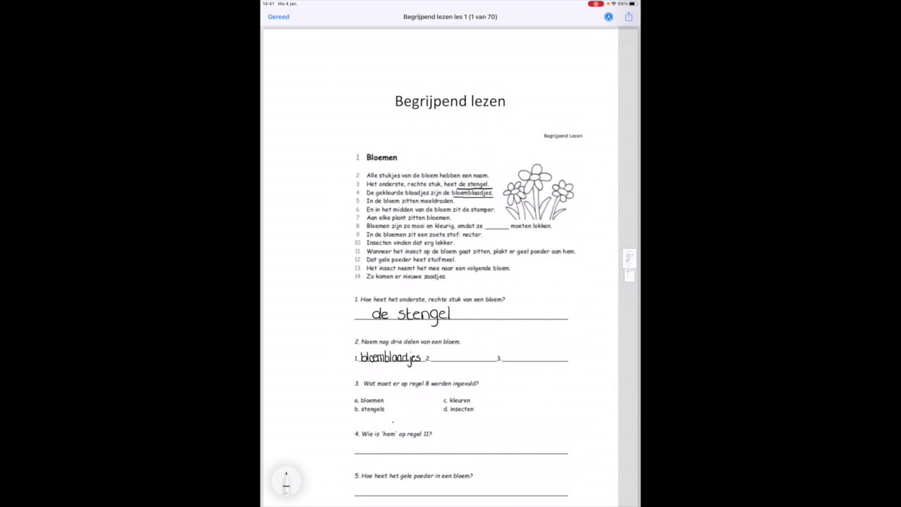 Leerjaar 4: Begrijpend lezen les 1 - YouTube