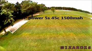 Eachine Wizard X220 - Quick Flight Comparison - 4s vs 5s