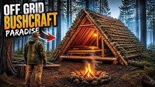 Solo Bushcraft Shelter Build in a Pine Forest (Silent ASMR | Natural Materials Only)