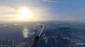 Flying a hydra with 1 wing - GTA 5