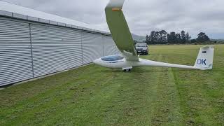 Glider Hangar landing