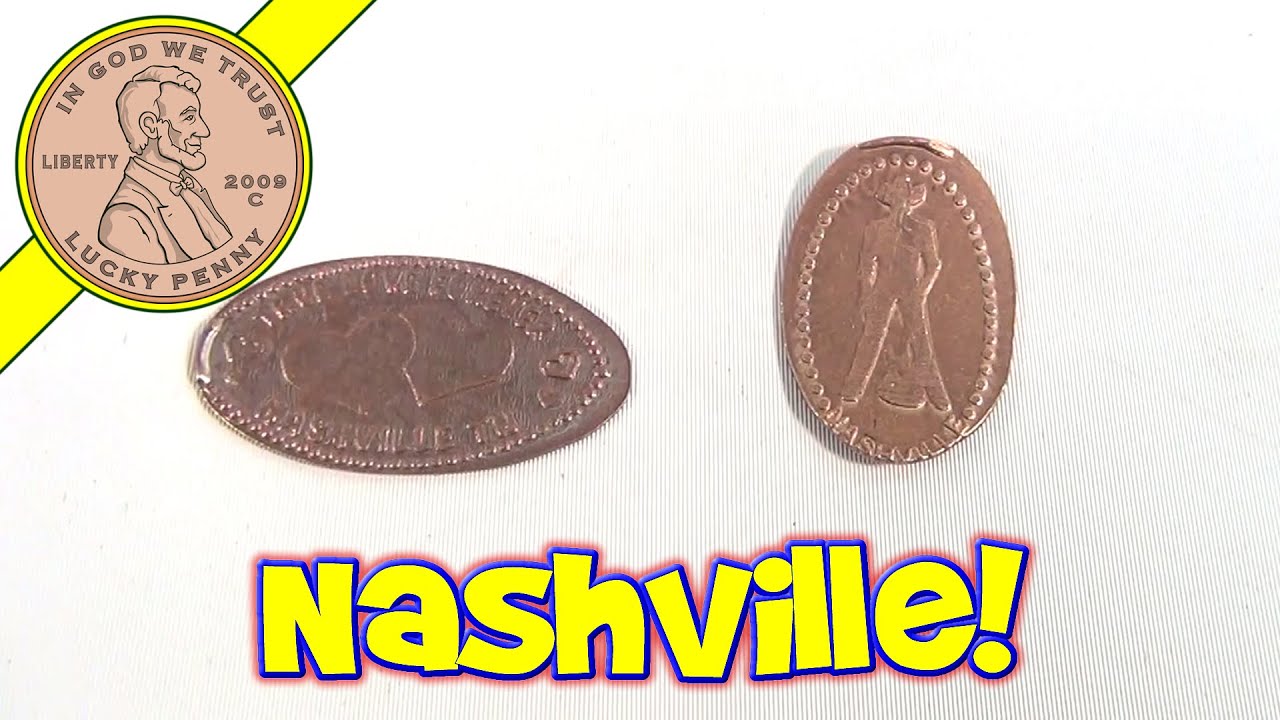 Pressed Pennies Lot Nashville Tennessee Souvenir Penny YouTube
