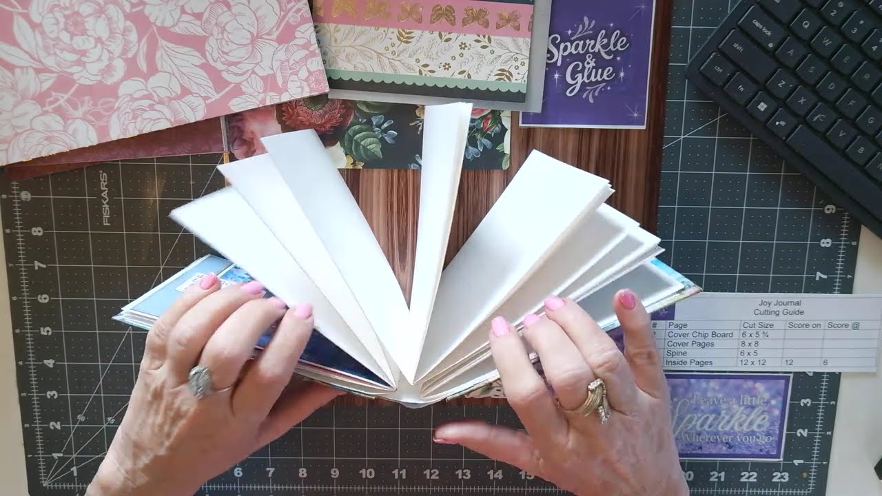 6 x 6 lay flat album with 20 pages - Joy Journal Series Part 2