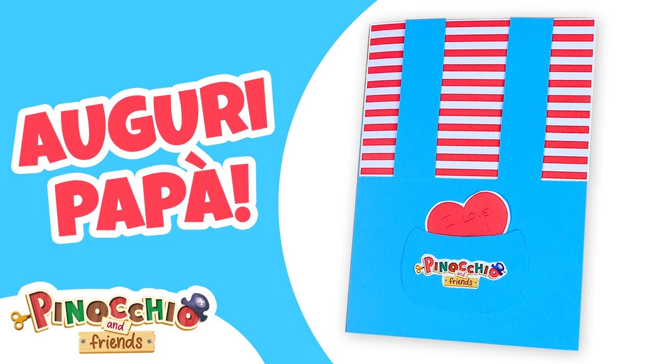 Pinocchio and Friends | Biglietto di auguri per la Festa della Papà ...