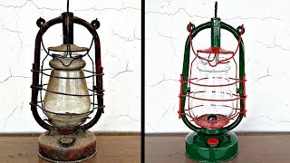 Old Rusty Petrol Lamp Restoration