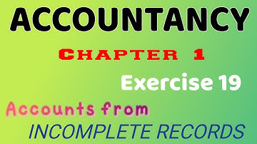TN 12th accounts chapter 1  || Exercise 19