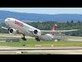 6 Heavy Takeoffs at Zurich Airport : Boeing 777 &amp; Airbus A330 | Planespotting Switzerland [ZRH/LSZH]