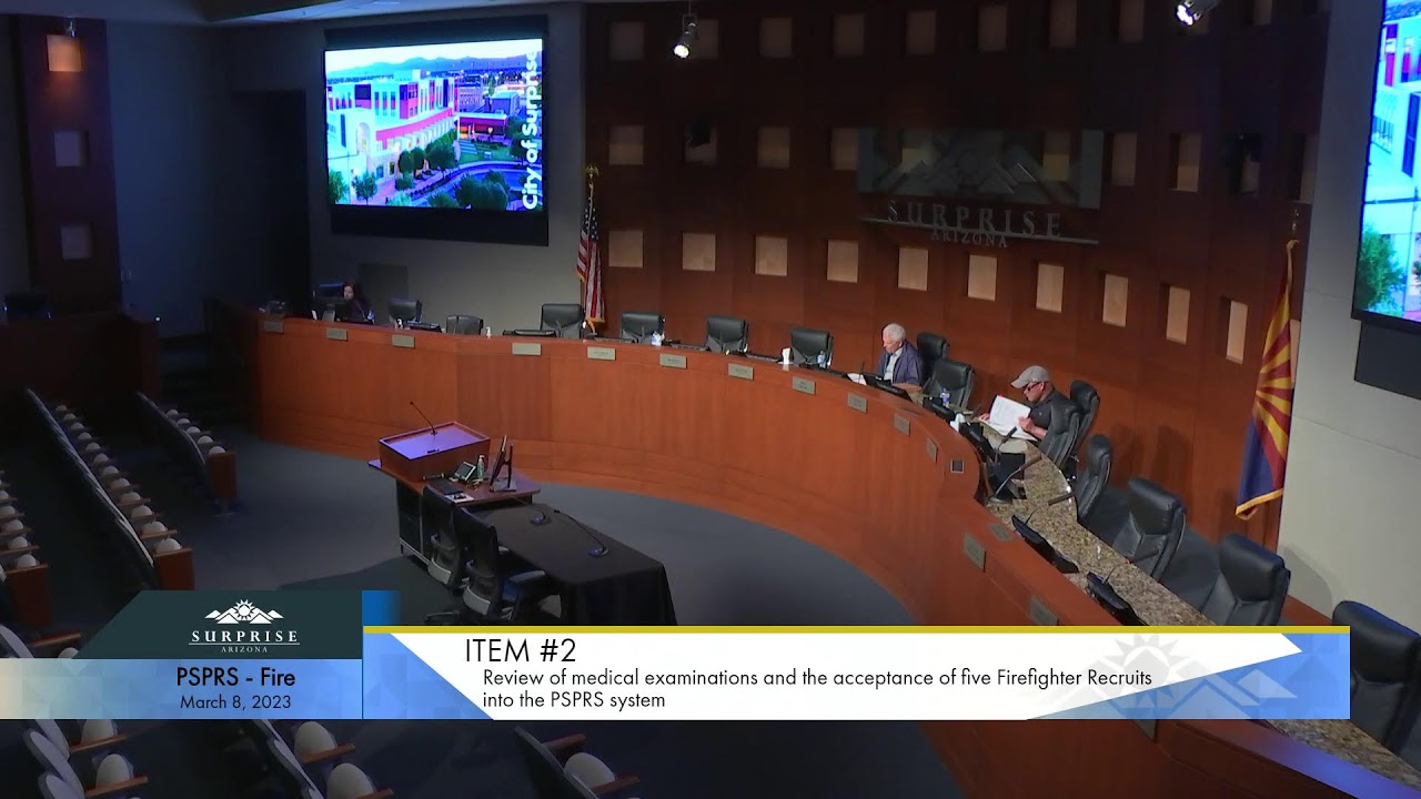 Public Safety Personnel Retirement System Commission - Fire - 03/08/2023