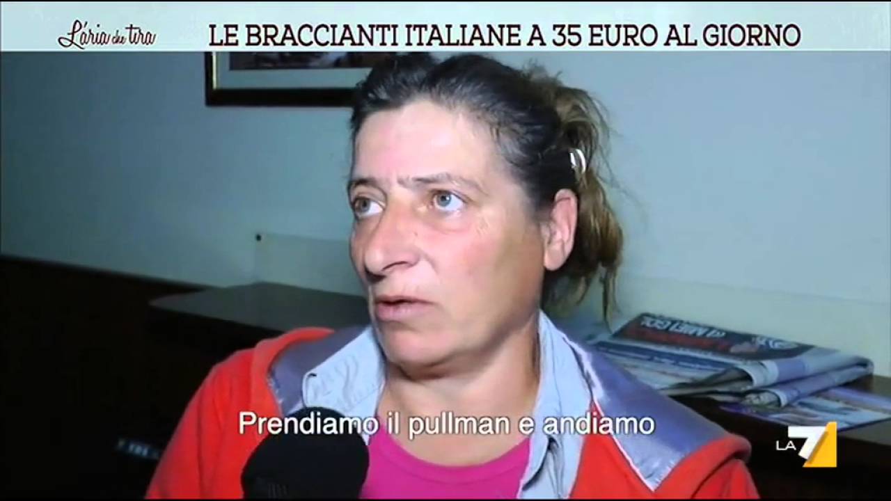 Le braccianti italiane a 35 euro al giorno