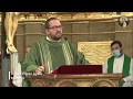 Primera Homilía de Rubén Pérez Ayala, acogida del párroco e himno a la Virgen de la Paloma