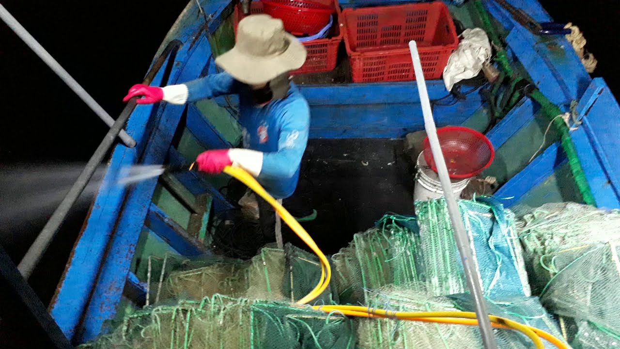 Cách Bủa Rập Xếp, Thả Rập Xếp Xuống Biển Đánh Bắt Hải Sản