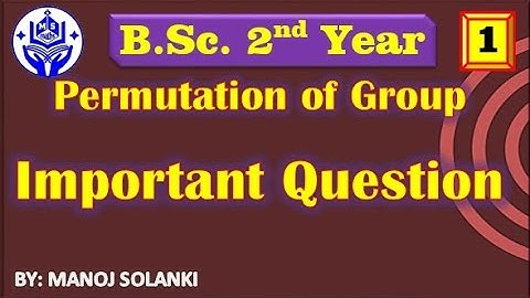 Important question (1) of Permutation Group || Group Theory || #msmaths #bscmaths #bamaths