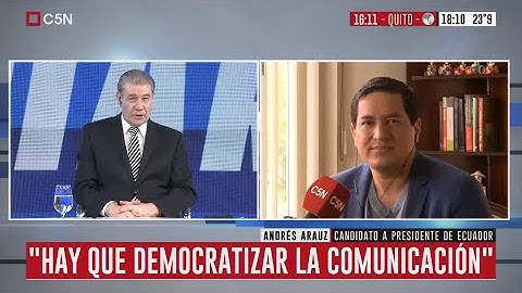EXCLUSIVO | Andrés Arauz: "Fue un triunfo contundente en todas las regiones"