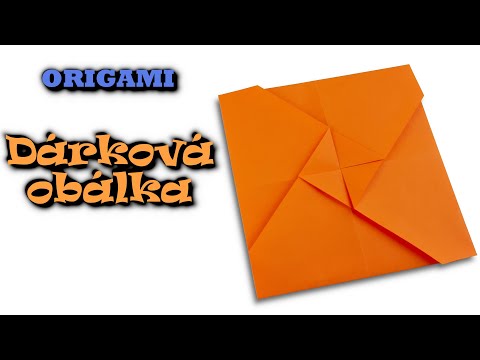 Jak zabalit dárek – Dárková obálka na poukazy nebo peníze – origami obálka