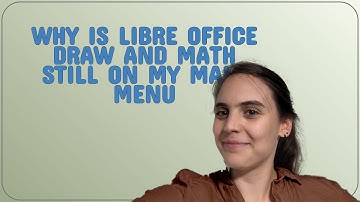 Raspberrypi: Why is Libre Office Draw and Math still on my main menu