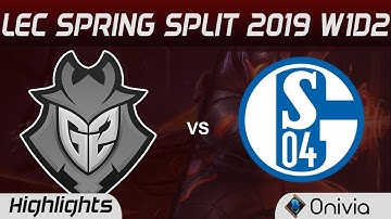 G2 vs S04 Highlights LEC Spring Split 2019 G2 Esports vs FC Schalke 04 By Onivia