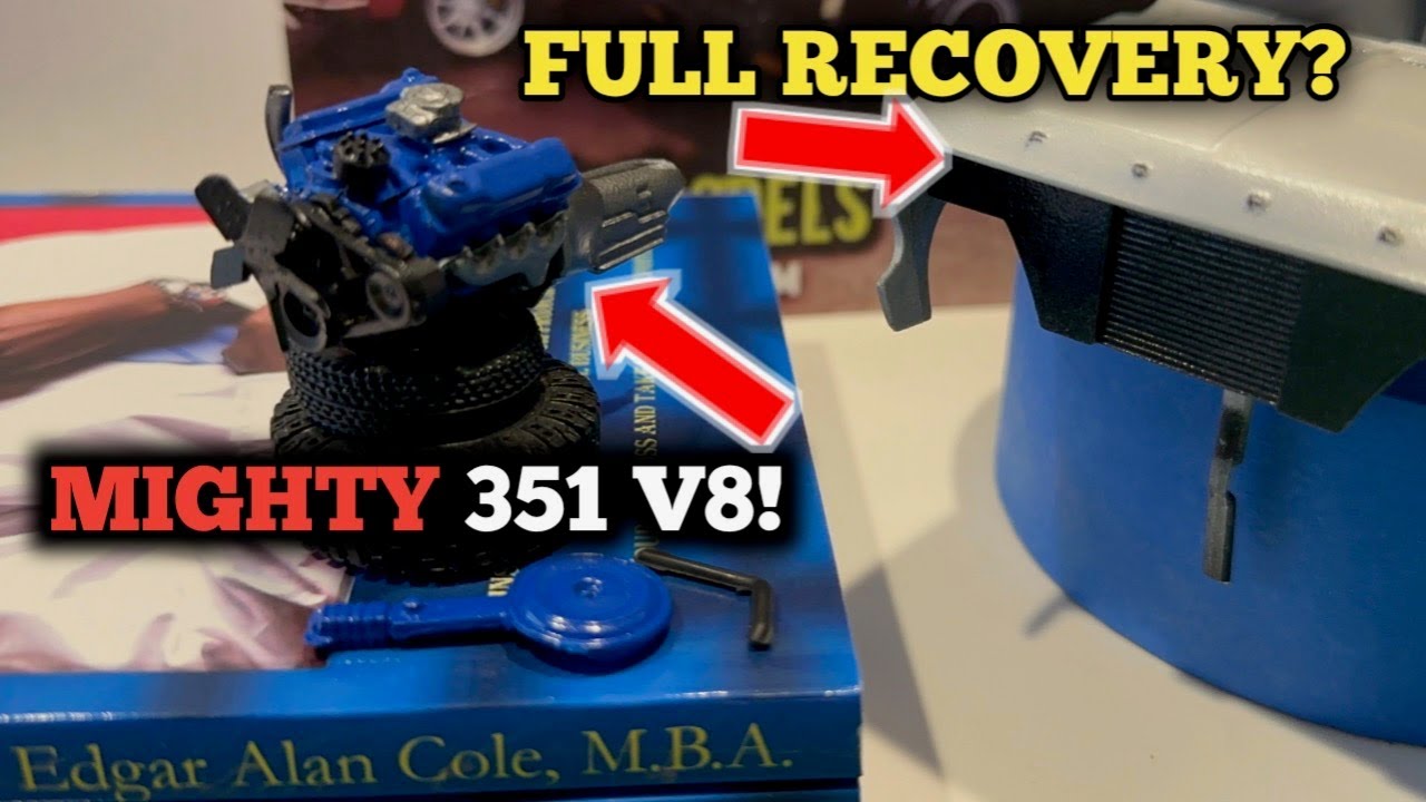 AMT: 78 Ford Bronco Part 2: Engine Assembly & Paint RESCUE