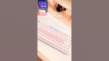 YUNZII C75 CAKE MEOW KEYBOARD 🍰🧁Yummy!💖 น่ารักเกินไป #keyboard #desksetup