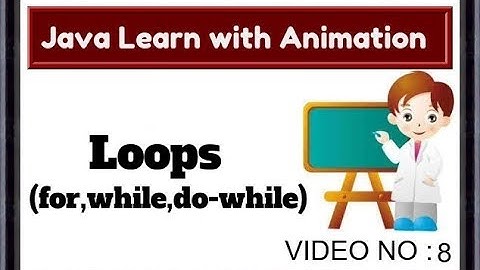 Java Tutorial For Beginners 8-loops (for,while,do-while) with Animation video