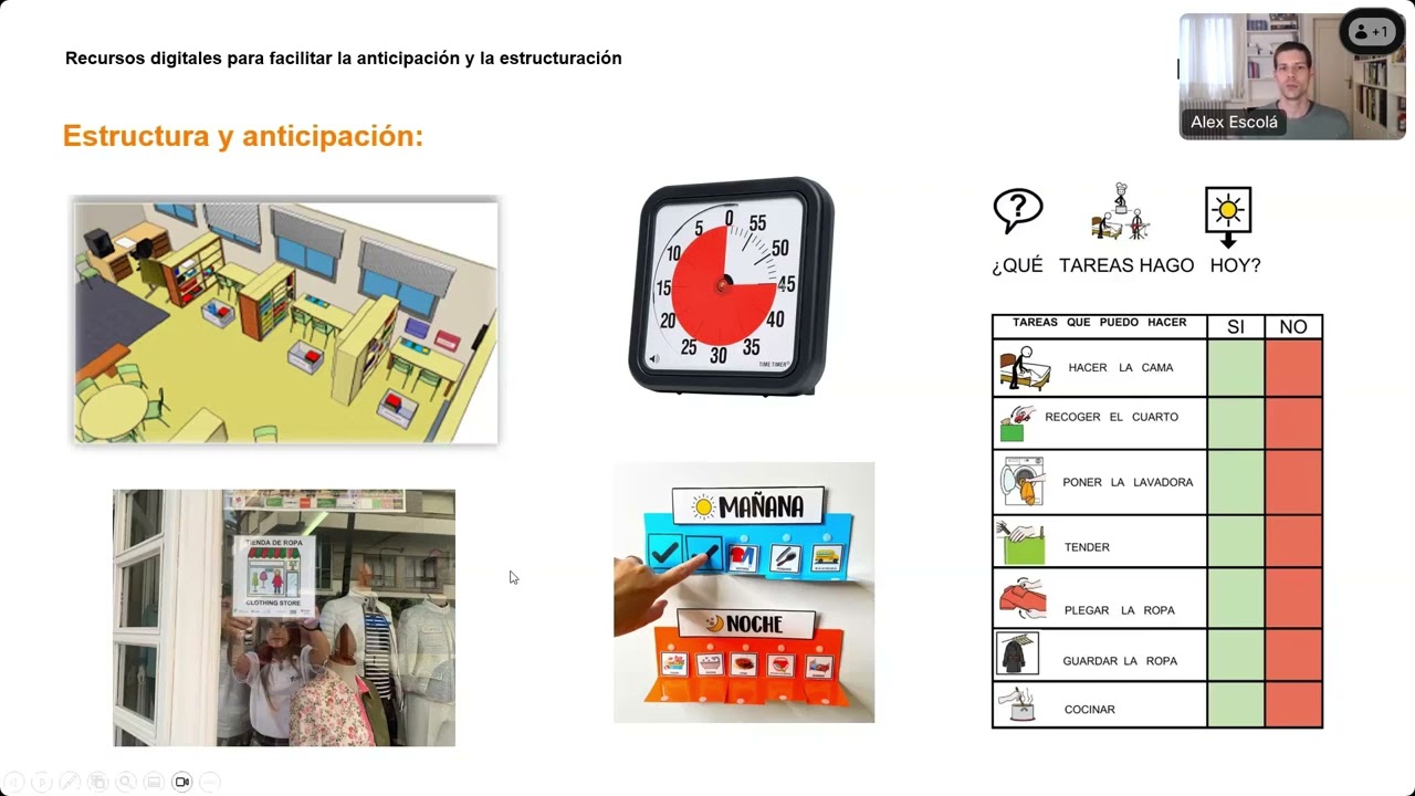 Recursos digitales para facilitar la anticipación y la estructuración
