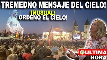 TREMENDO! INUSUAL la VIRGEN en MEDJUGORJE... ANTES DE QUE TERMINE 2025
