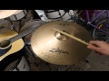 Zildjian zxt 20 medium ride cymbal sound test  review