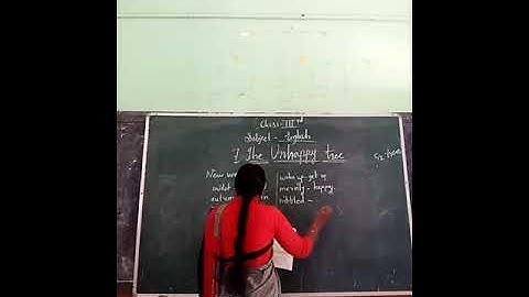 Unit 7. The Unhappy tree. class3rd