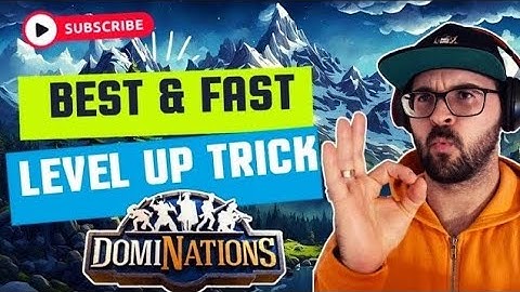How to Level Up Faster in #dominations