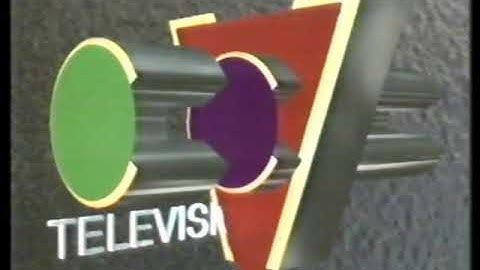 CCV TV programme line-up loop after transmission - 1990s - South Africa