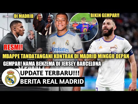 RESMI❗Mbappe Tandatangani Kontrak Di Madrid🤝Nama Benzema Di Jersey Barca😂Serangan Kilat 11 Detik⚡😱