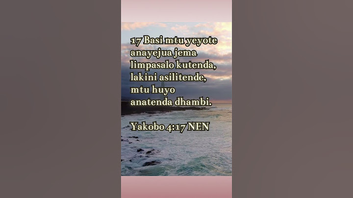 Dhambi ni Nini? #biblia