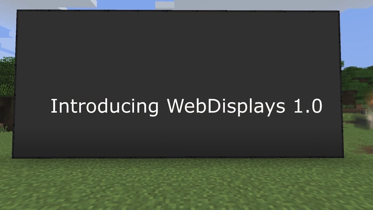 Майнкрафт мод web displays
