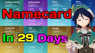 ULTIMATE Friendship Level Guide! (Namecards in Under a Month!) | Genshin Impact