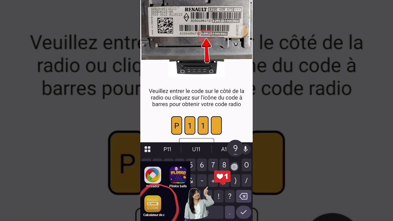 "Code autoradio RENAULT application facile et très rapide 