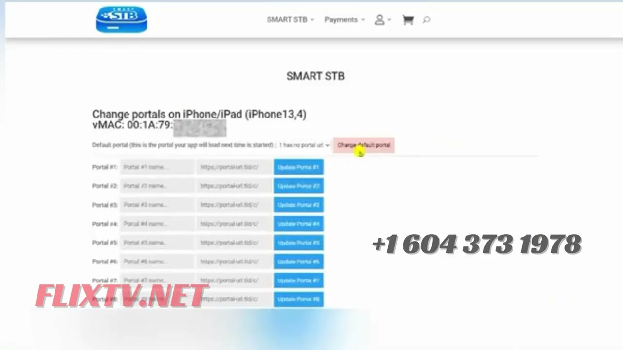 How To Change  Portal  URL  In Smart STB Though Bar Code