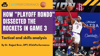Lakers Highlights How Rajon Rondo Dissected The Rockets In Game 3 Silver Screen And Roll