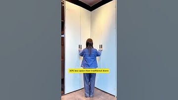 Very space-saving flat folding door #hinge #hinges #hardware #kitchencabinet #kitchencabinets