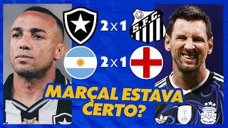 SANTOS X BOTAFOGO PARECIA ARGENTINA X INGLATERRA? QUE HISTÓRIA É ESSA, MARÇAL? | Radar | ge tv
