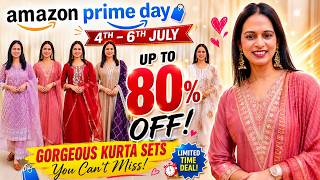 AMAZON ETHNIC KURTA SET WITH DUPATTA | ANARKALI, THREAD & SEQUIN WORK ❤️ AMAZON PRIME DAY SALE screenshot 5